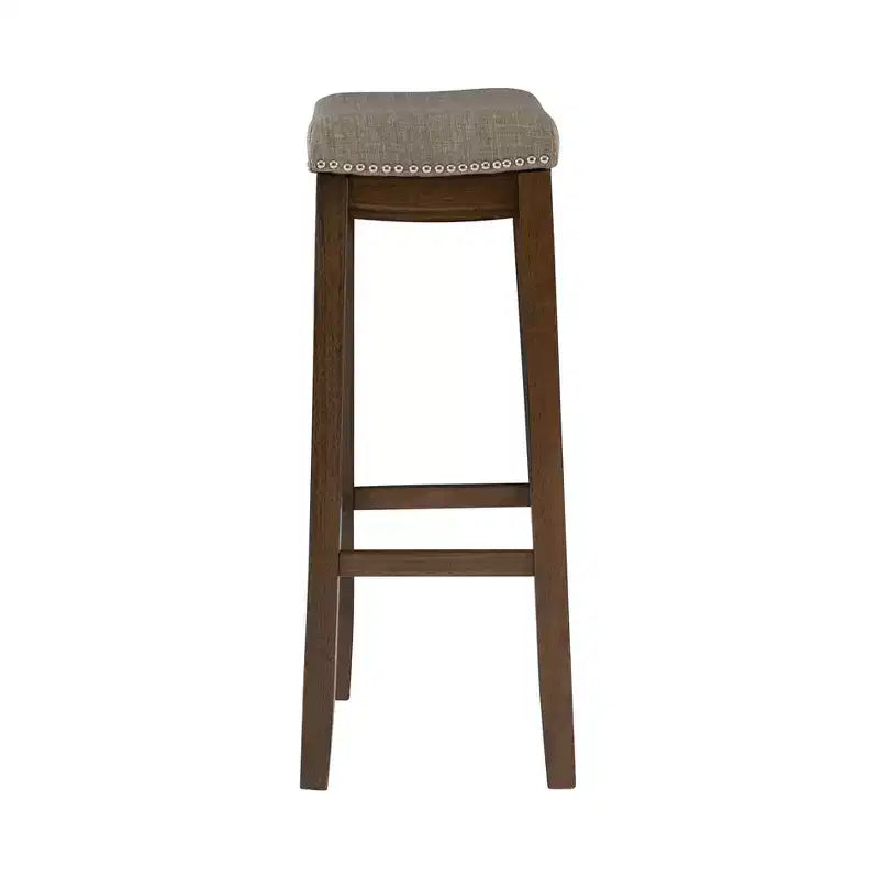 Tabouret de bar sans dossier rustique Claridge - Linon