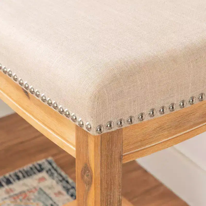 Tabouret de bar sans dossier rustique Claridge - Linon