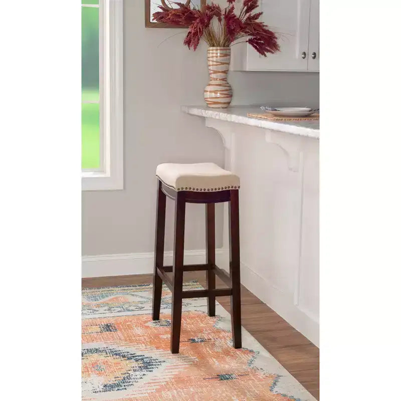Tabouret de bar sans dossier rustique Claridge - Linon