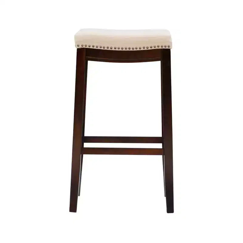 Tabouret de bar sans dossier rustique Claridge - Linon