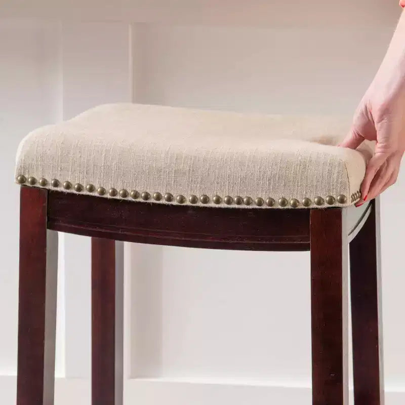 Tabouret de bar sans dossier rustique Claridge - Linon