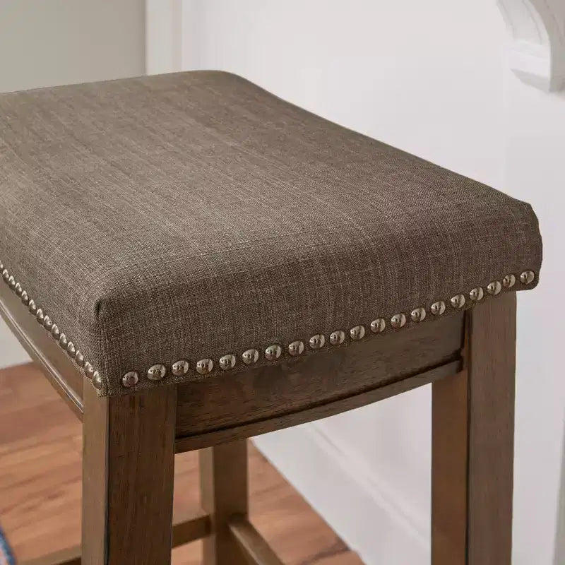 Tabouret de bar sans dossier rustique Claridge - Linon