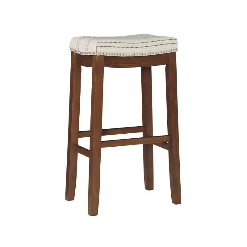 Tabouret de bar sans dossier rustique Claridge - Linon