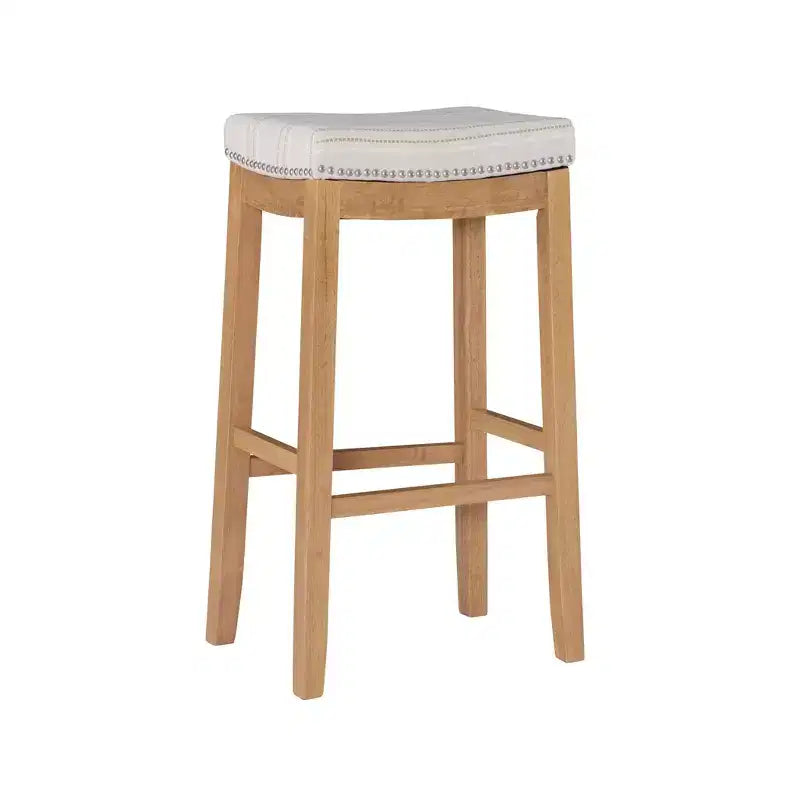 Tabouret de bar sans dossier rustique Claridge - Linon