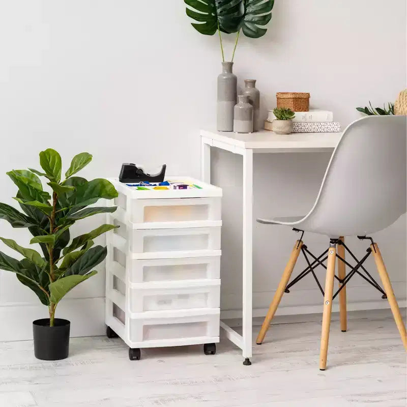 Chariot de rangement IRIS avec dessus organisateur