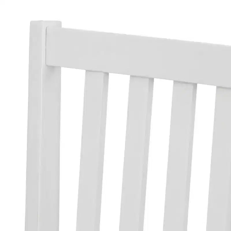 Lot de 4 chaises de salle à manger Buylateral en bois massif à dossier à lattes