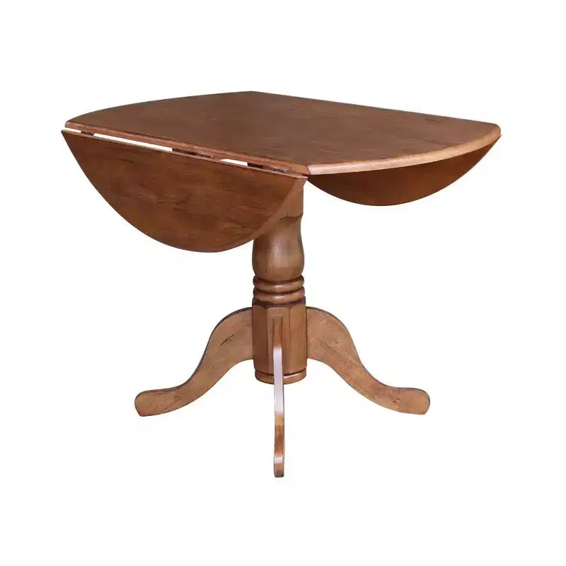 Table à rabats double 42 Mase avec 2 chaises à dossier en X - International Concepts