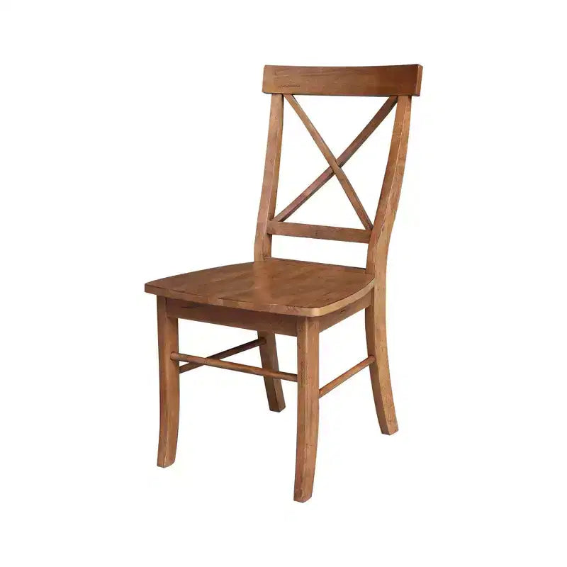 Table à rabats double 42 Mase avec 2 chaises à dossier en X - International Concepts
