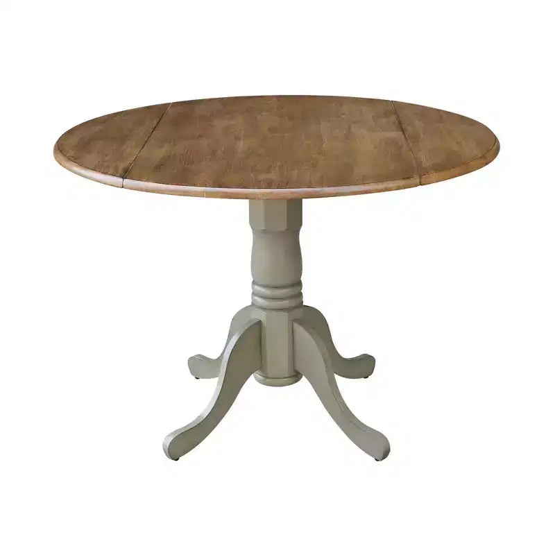 Table à rabats double 42 Mase avec 2 chaises à dossier en X - International Concepts