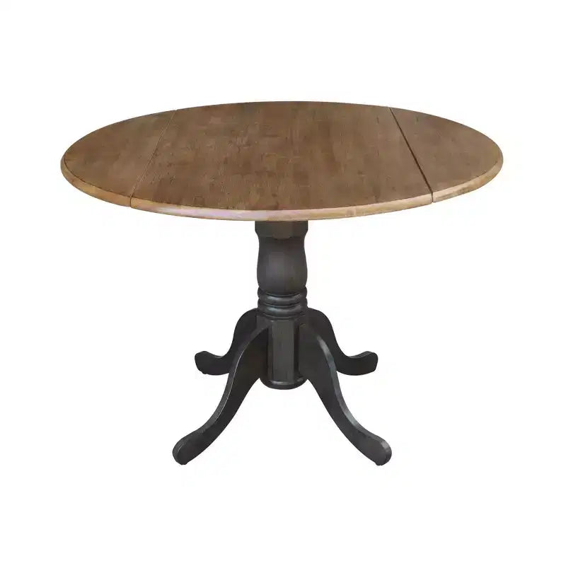 Table à rabats double 42 Mase avec 2 chaises à dossier en X - International Concepts