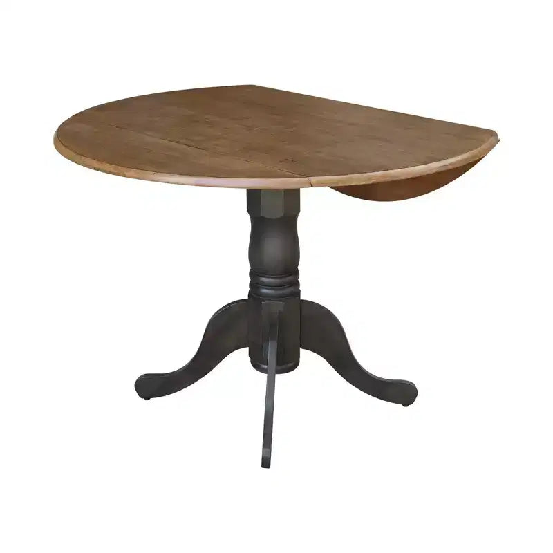 Table à rabats double 42 Mase avec 2 chaises à dossier en X - International Concepts