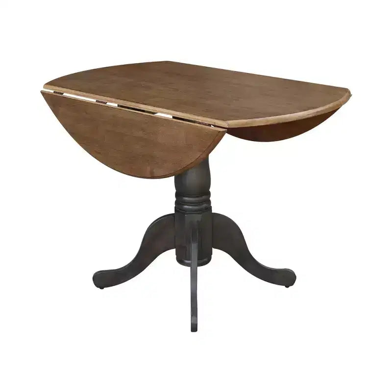 Table à rabats double 42 Mase avec 2 chaises à dossier en X - International Concepts
