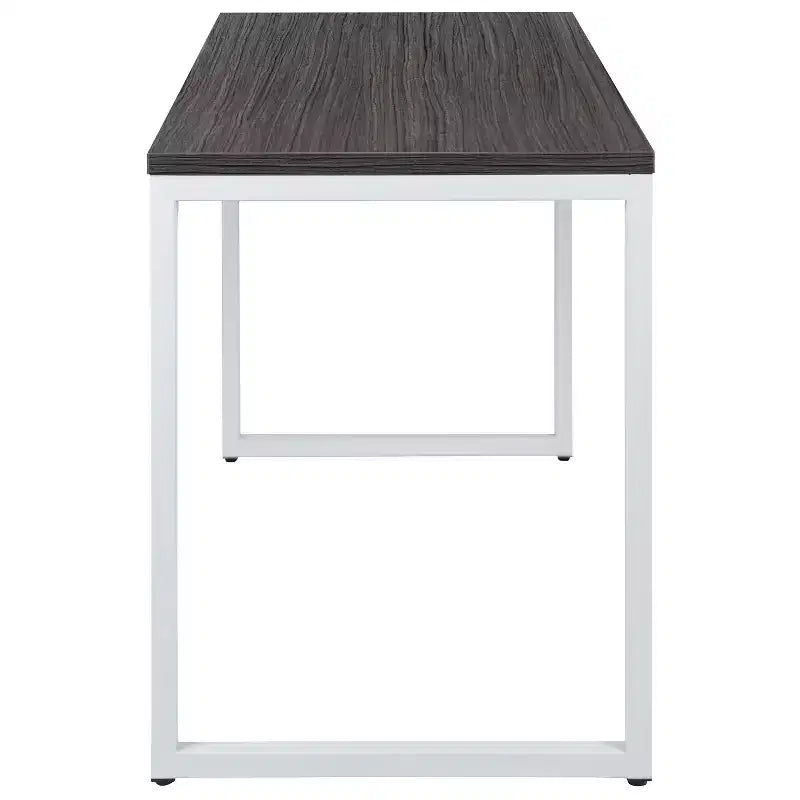 Flash Furniture Tiverton - Bureau moderne industriel - Bureau d'ordinateur de qualité commerciale et bureau à domicile - 47 de long