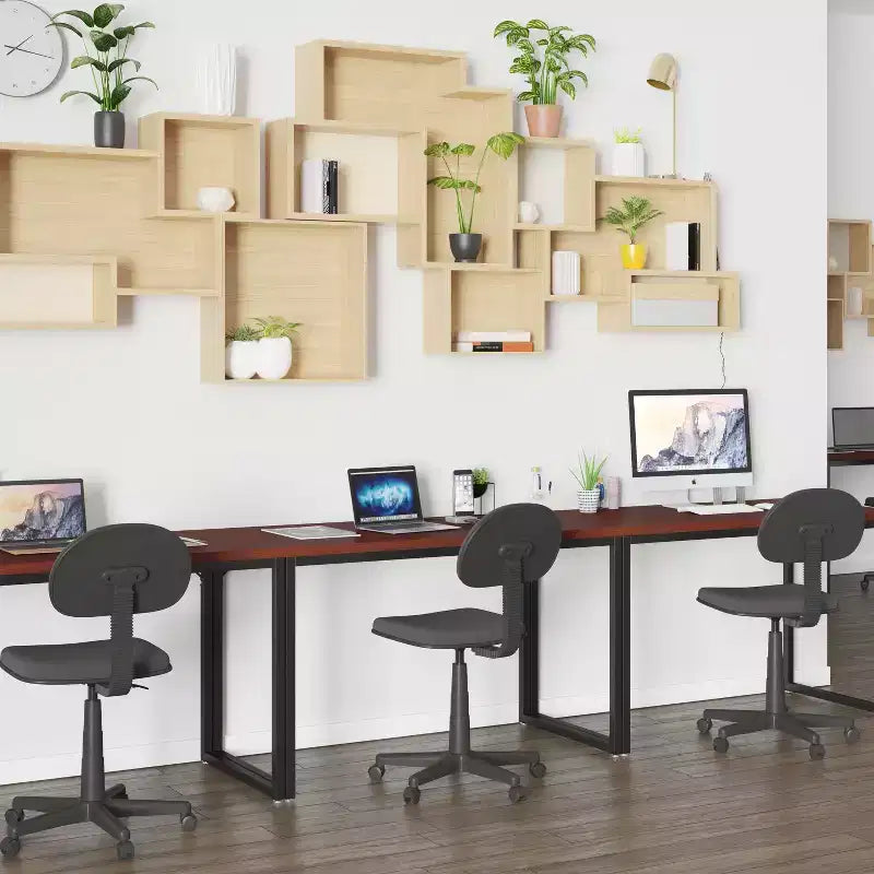 Flash Furniture Tiverton - Bureau moderne industriel - Bureau d'ordinateur de qualité commerciale et bureau à domicile - 47 de long