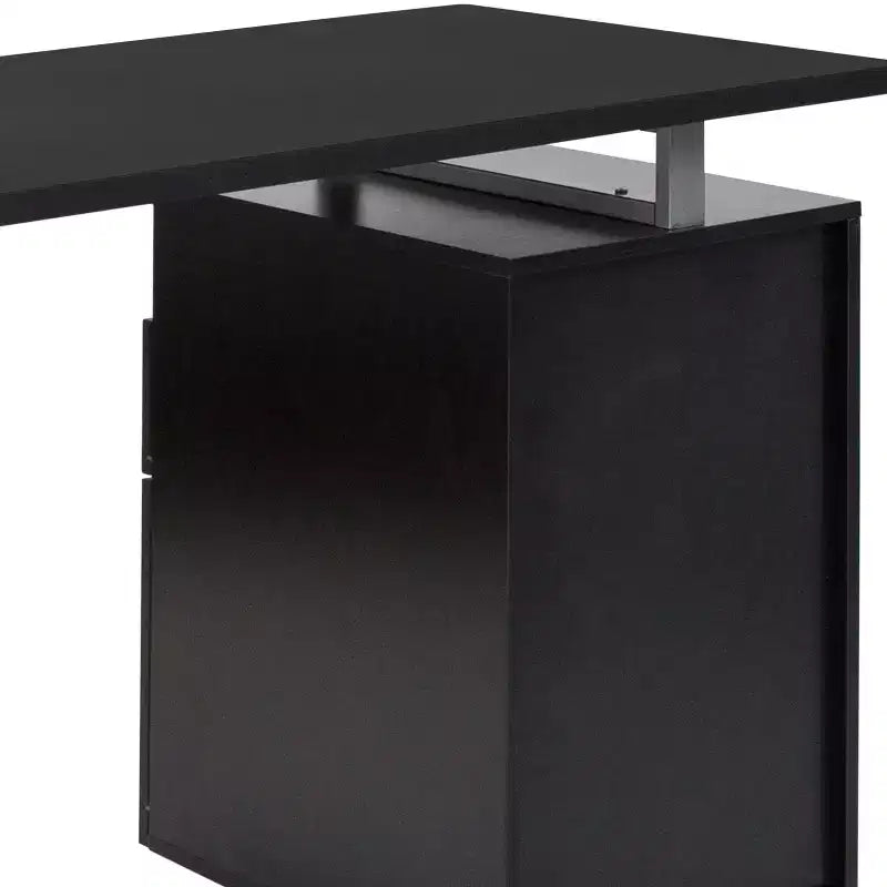Bureau Harwood Flash Furniture avec deux tiroirs et cadre en métal