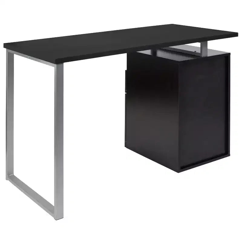 Bureau Harwood Flash Furniture avec deux tiroirs et cadre en métal