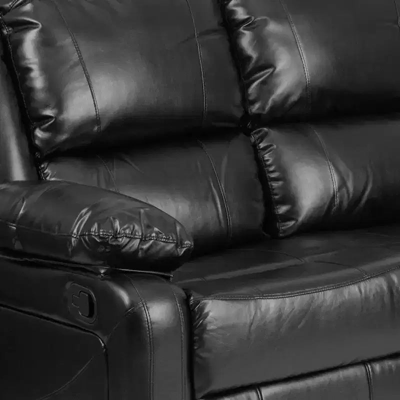Causeuse série Harmony de Flash Furniture avec deux repose-pieds intégrés