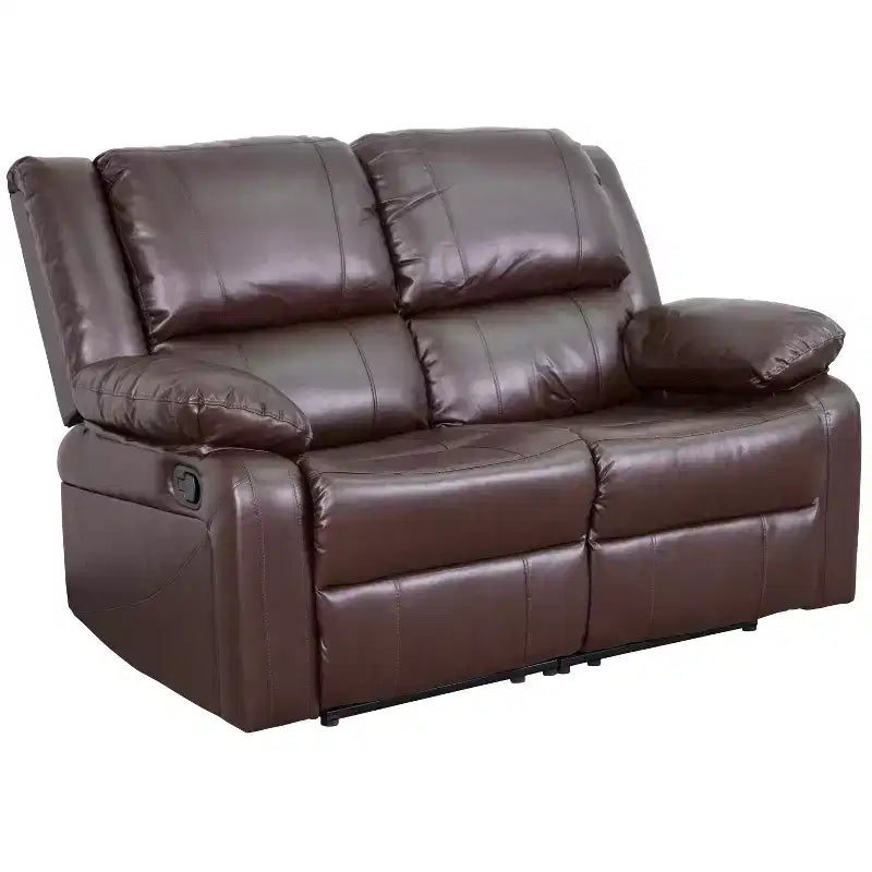 Causeuse série Harmony de Flash Furniture avec deux repose-pieds intégrés