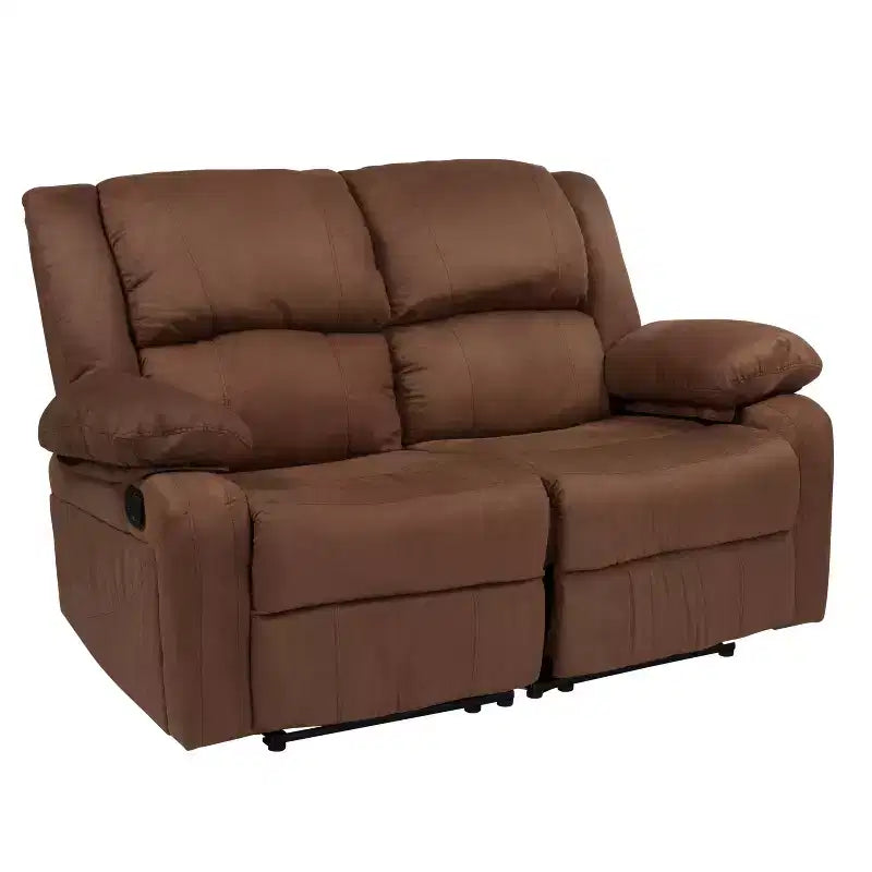Causeuse série Harmony de Flash Furniture avec deux repose-pieds intégrés