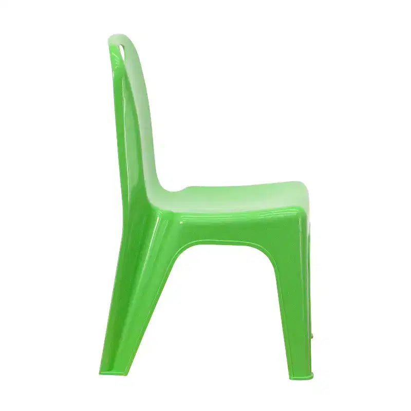 Flash Furniture Chaise d'écolier empilable en plastique par lot de 4 avec poignée de transport et hauteur d'assise de 28 cm