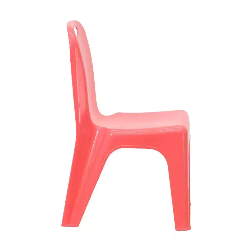 Flash Furniture Chaise d'écolier empilable en plastique par lot de 4 avec poignée de transport et hauteur d'assise de 28 cm