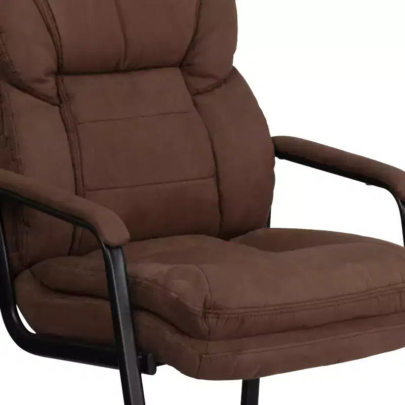 Flash Furniture Fauteuil d'accueil Executive avec support lombaire et piétement luge