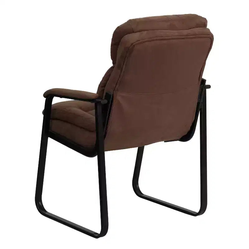 Flash Furniture Fauteuil d'accueil Executive avec support lombaire et piétement luge