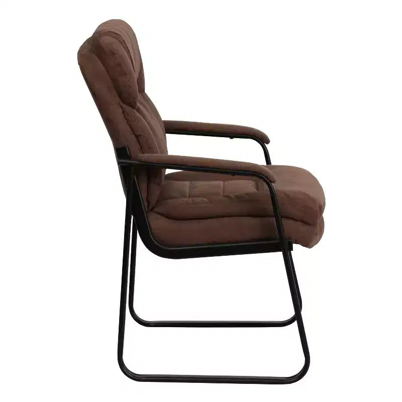 Flash Furniture Fauteuil d'accueil Executive avec support lombaire et piétement luge