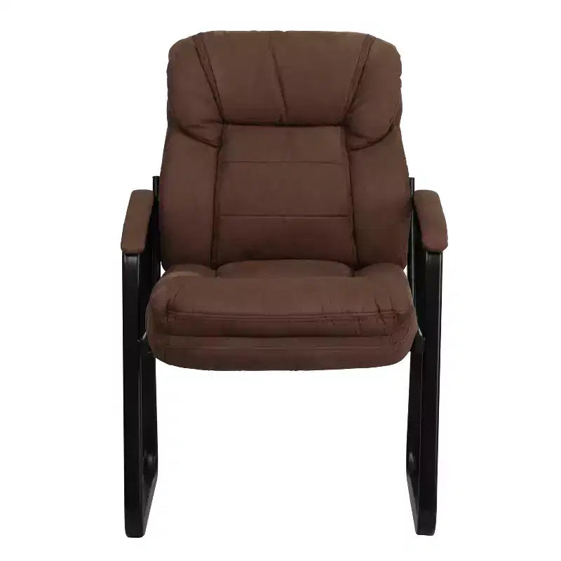 Flash Furniture Fauteuil d'accueil Executive avec support lombaire et piétement luge