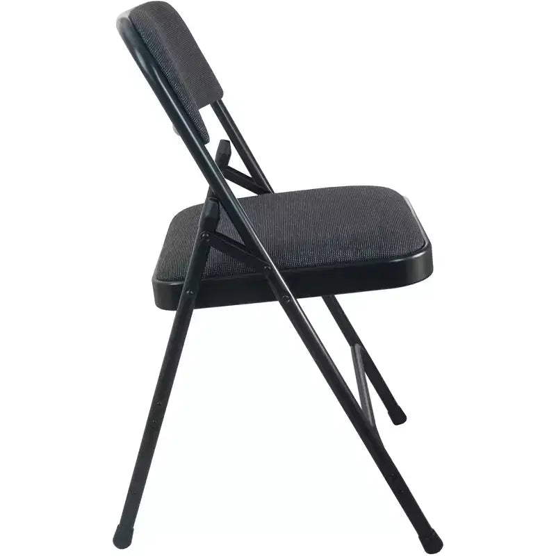 Chaise pliante Flash Furniture Advantage en métal rembourrée - Assise en tissu