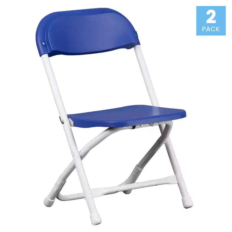 Flash Furniture Lot de 2 chaises pliantes en plastique pour enfants