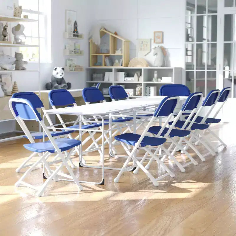 Flash Furniture Lot de 2 chaises pliantes en plastique pour enfants