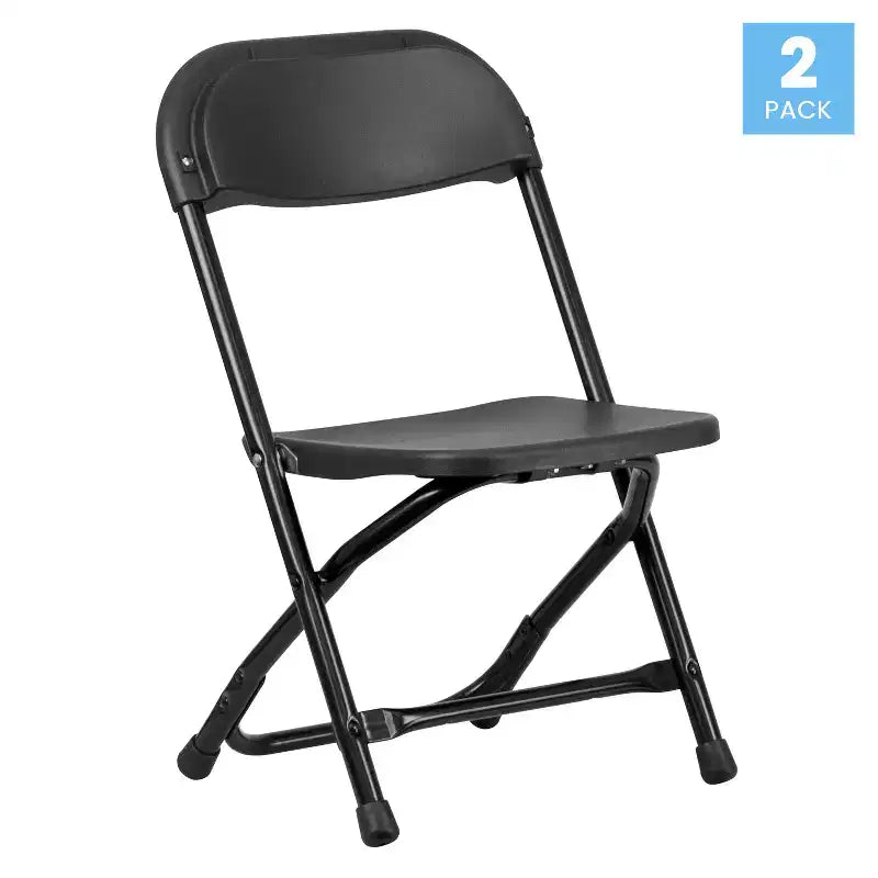 Flash Furniture Lot de 2 chaises pliantes en plastique pour enfants