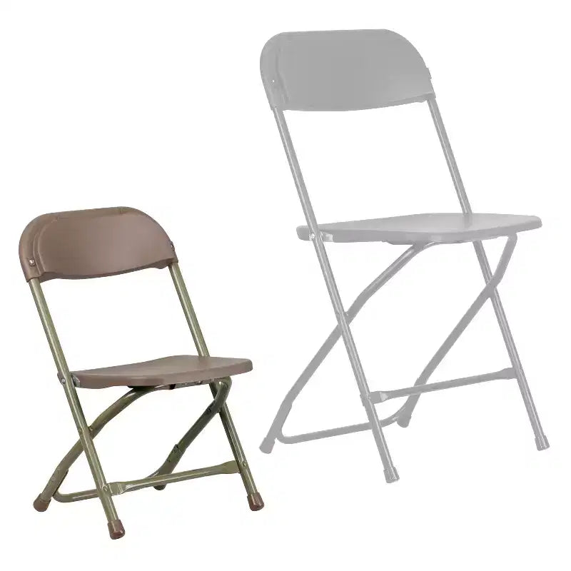 Flash Furniture Lot de 2 chaises pliantes en plastique pour enfants