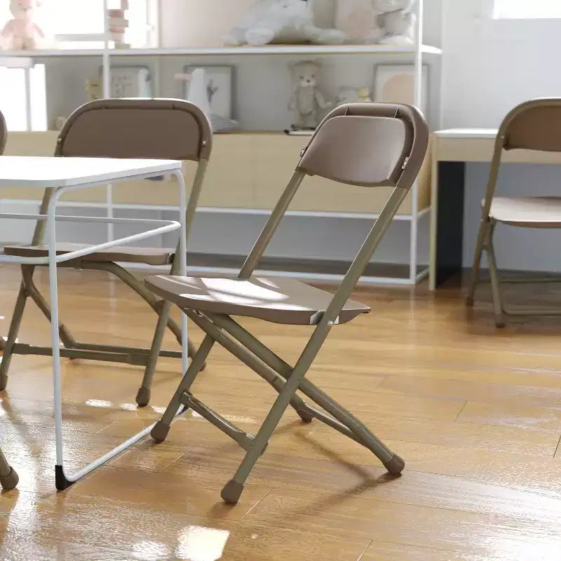 Flash Furniture Lot de 2 chaises pliantes en plastique pour enfants