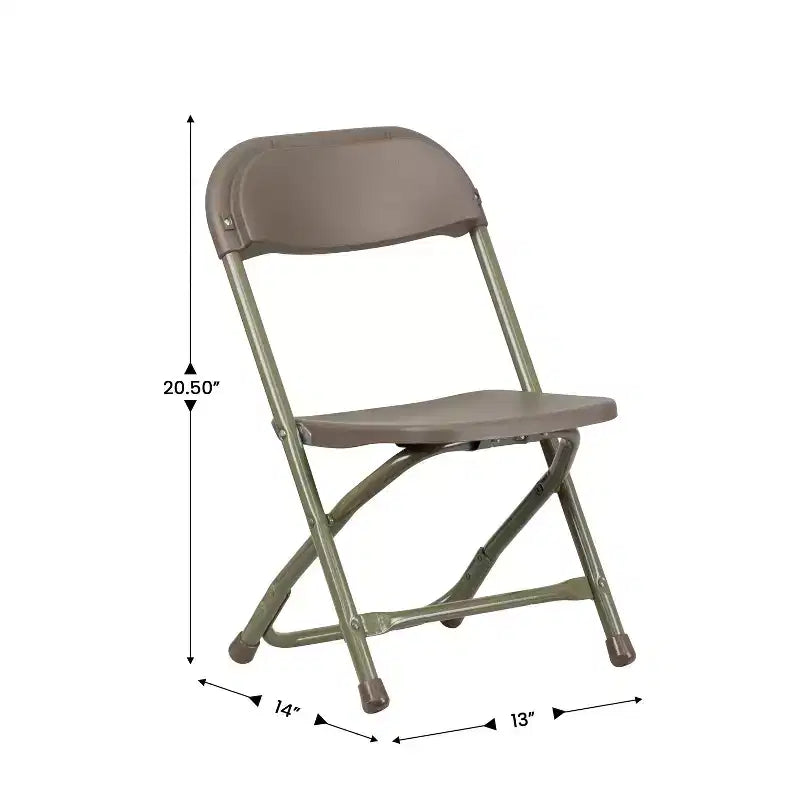 Flash Furniture Lot de 2 chaises pliantes en plastique pour enfants