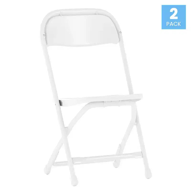 Flash Furniture Lot de 2 chaises pliantes en plastique pour enfants