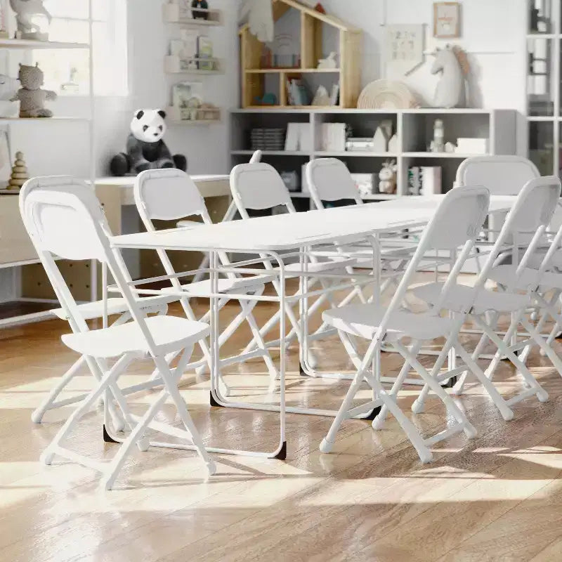 Flash Furniture Lot de 2 chaises pliantes en plastique pour enfants