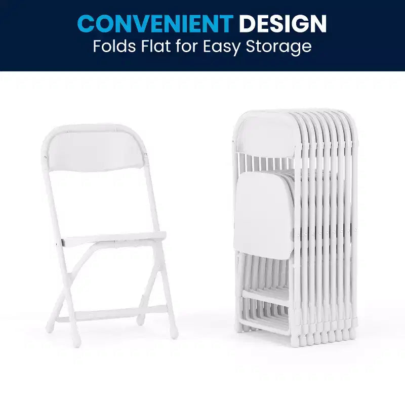 Flash Furniture Lot de 2 chaises pliantes en plastique pour enfants