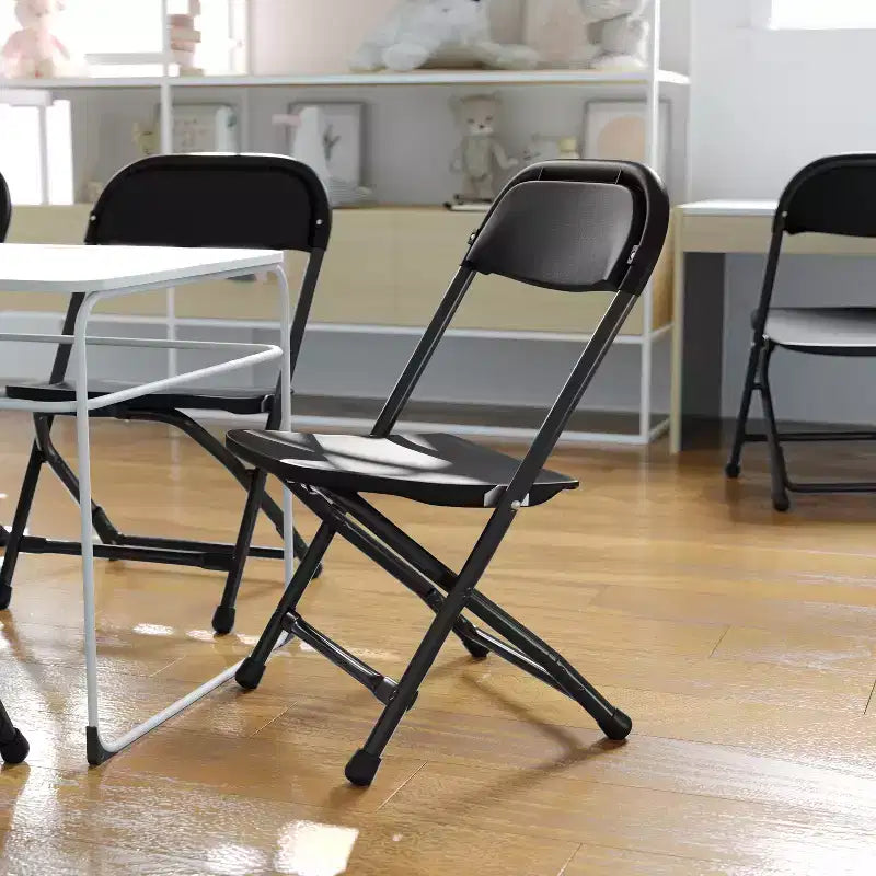 Flash Furniture Lot de 2 chaises pliantes en plastique pour enfants