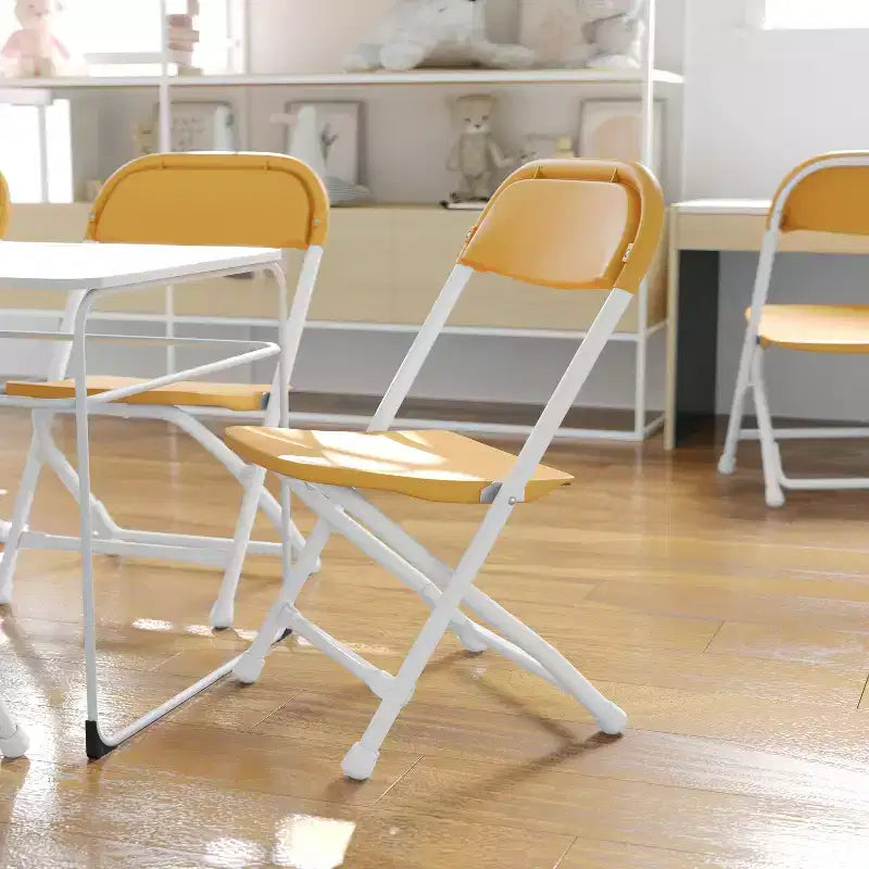 Flash Furniture Lot de 2 chaises pliantes en plastique pour enfants