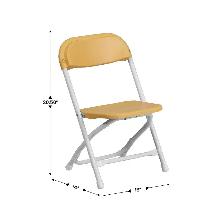 Flash Furniture Lot de 2 chaises pliantes en plastique pour enfants