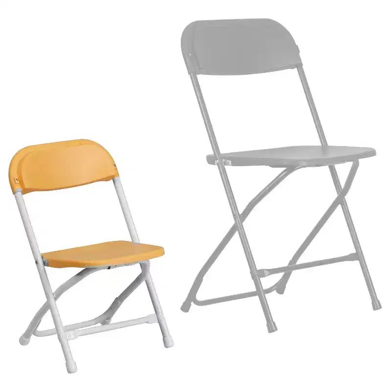 Flash Furniture Lot de 2 chaises pliantes en plastique pour enfants