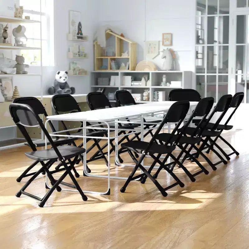 Flash Furniture Lot de 2 chaises pliantes en plastique pour enfants