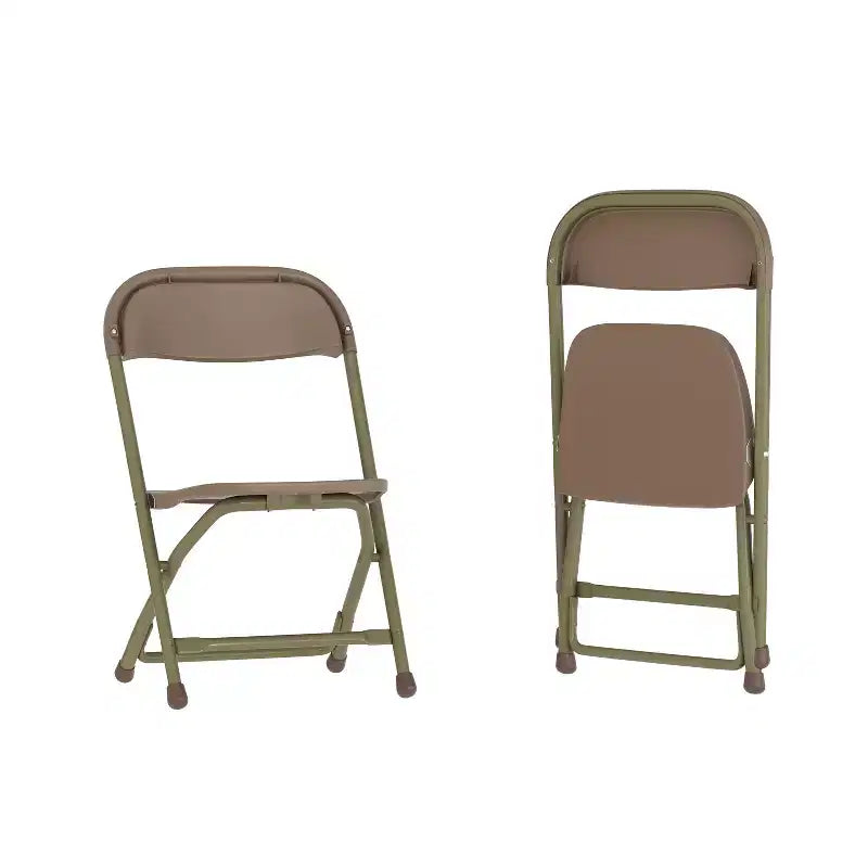 Flash Furniture Lot de 2 chaises pliantes en plastique pour enfants
