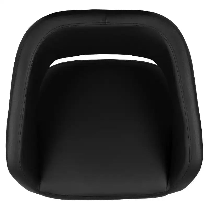 Flash Furniture Tabouret de bar contemporain en vinyle, réglable en hauteur, avec dossier mi-haut arrondi, ensemble de 2