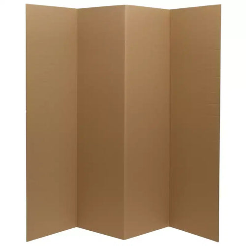 6 Cardboard Room Divider 4 Panel - Oriental Furniture