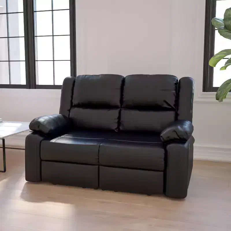 Causeuse Emma et Oliver Bustle Back avec deux fauteuils inclinables intégrés