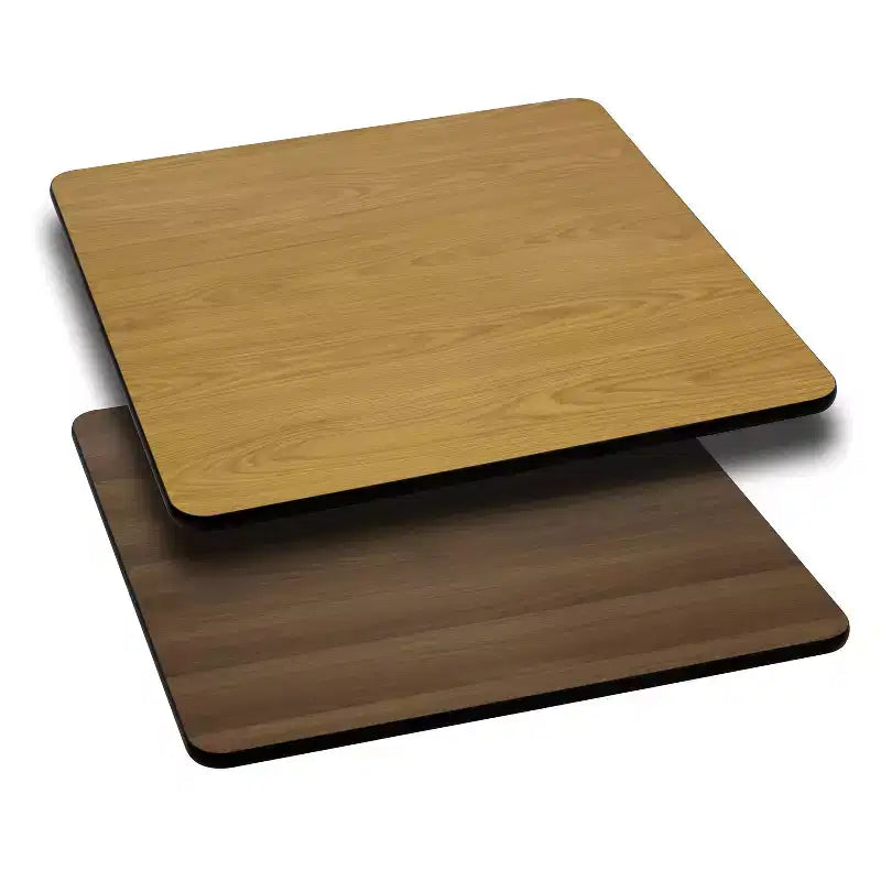 Plateau de table carré réversible en stratifié Emma et Oliver 30
