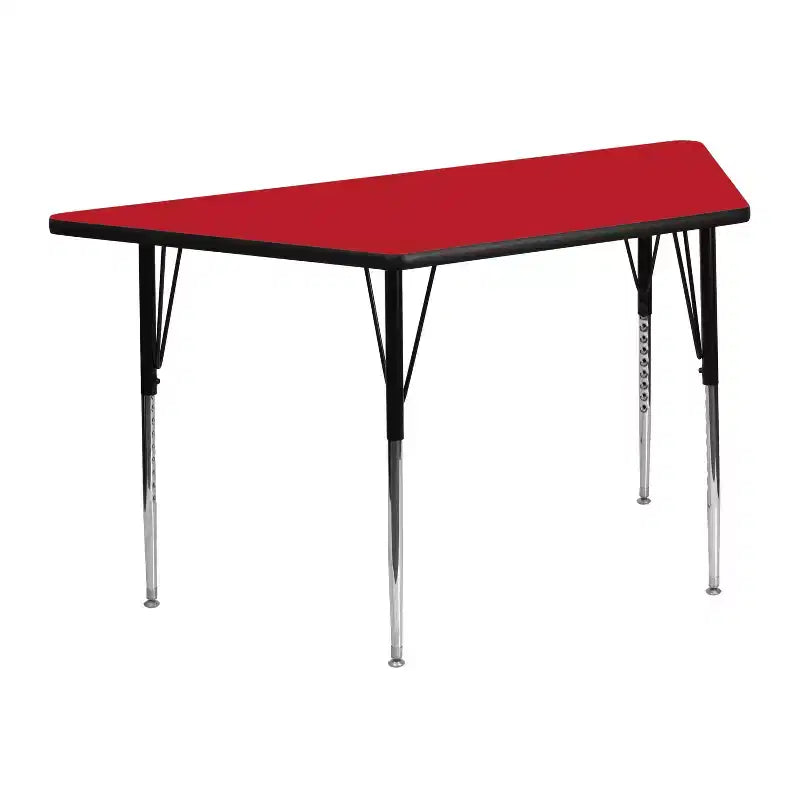 Table d'activités réglable trapézoïdale gris HP stratifié 22,5x45 Emma et Oliver Mobile